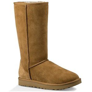UGG Australia Classic Tall 5815 Suede Leather Sheepskin BOOTS Chestnut US 8